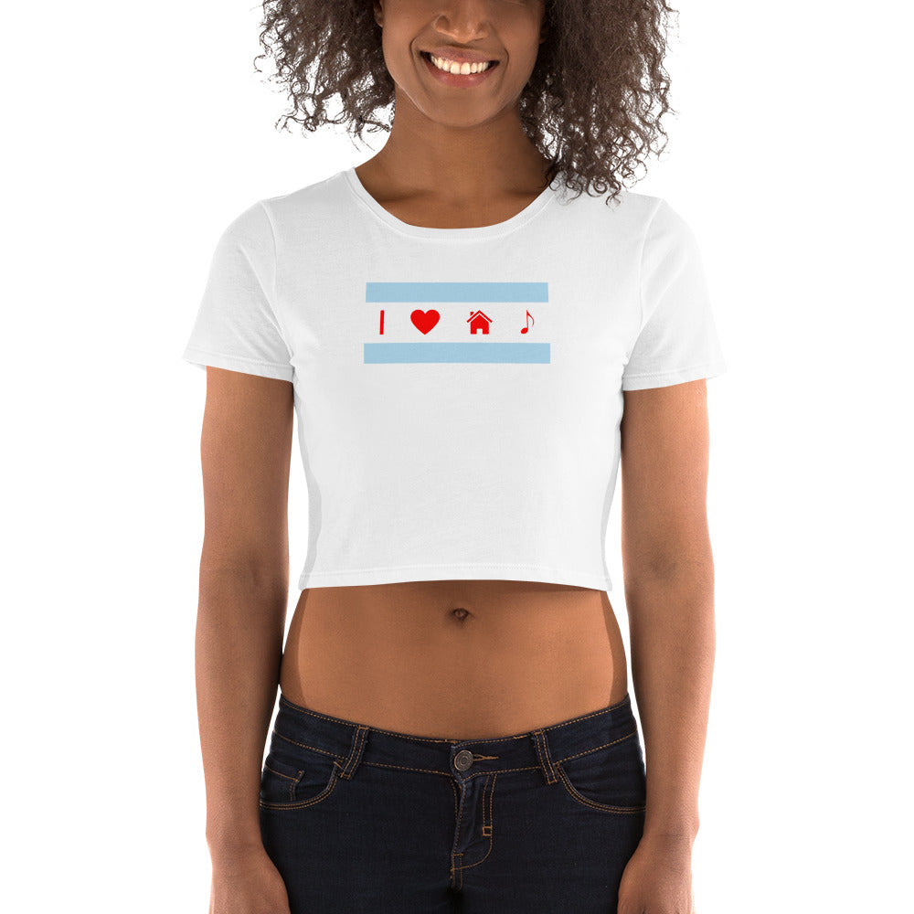 I Love Chicago House Music | Crop Top